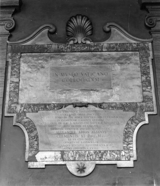 lapide - ambito romano (sec. XVIII)